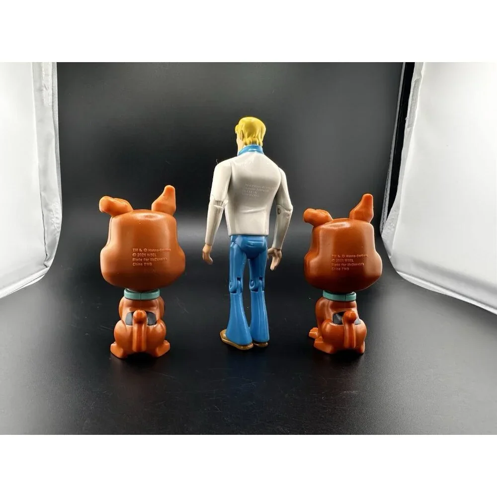 McDonald’s 2021 Happy Meal‎ Toys Scooby Doo Bobble Heads Fred Action Figure Lot